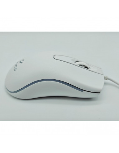 Ratón óptico con luz, cable usb 2.0, 800-1200 dpi, cable de 1,35 metros, diseño ergonómico, 3 botones, ordenador, portátil, pc,