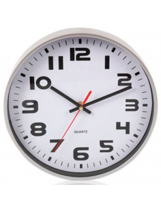 Reloj de pared silencioso con números redondo, diseño clásico, funcionamiento a pilas, decoración del hogar, cocina, salón, dorm