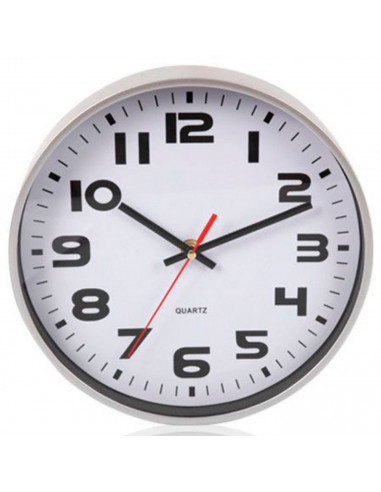 Reloj de pared silencioso con números redondo, diseño clásico, funcionamiento a pilas, decoración del hogar, cocina, salón, dorm