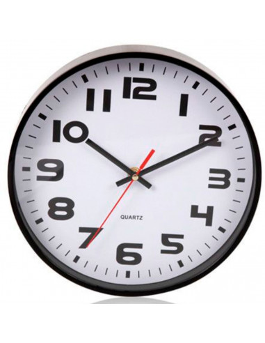 Reloj de pared silencioso con números redondo, diseño clásico, funcionamiento a pilas, decoración del hogar, cocina, salón, dorm