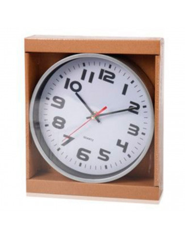 Reloj de pared silencioso con números redondo, diseño clásico, funcionamiento a pilas, decoración del hogar, cocina, salón, dorm