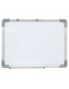 Tradineur - Pizarra Magnética de doble cara con rotulador de borrado en seco - Marco de Aluminio - Facil de borrar y colocar - I