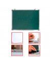Tradineur - Pizarra Magnética de doble cara con rotulador de borrado en seco - Marco de Aluminio - Facil de borrar y colocar - I