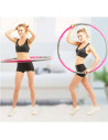 Hula hoop fitness desmontable, aro de ejercicio, 8 secciones de espuma, perder peso, entrenamiento deportivo, adultos, uso domés