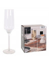Set 6 copas de champán, cristal liso, modelo aristo, diseño sofisticado y elegante, aptas para lavavajillas (22 cl, 23 cm)