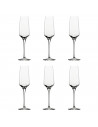 Set 6 copas de champán, cristal liso, modelo aristo, diseño sofisticado y elegante, aptas para lavavajillas (22 cl, 23 cm)
