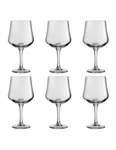 Set de 6 copas para combinados, cocktails, cristal liso, modelo arome, diseño sofisticado y elegante, aptas para lavavajillas (6