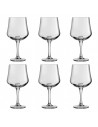 Set de 6 copas para combinados, cocktails, cristal liso, modelo arome, diseño sofisticado y elegante, aptas para lavavajillas (6