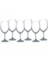 Juego de 6 copas de vino, modelo lara, cristal fino, diseño elegante y sofisticado, champán, cava, cenas, celebraciones, fiestas