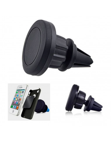 Soporte de móvil magnético coche, rejilla del aire, rotación 360º, dispositivos 3,5-6,3, compatible con Xiaomi, Huawei, Samsun