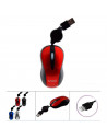 Ratón óptico 1600 dpi, cable usb 3.0/2.0/1.1, plug and play, diseño ergonómico, 3 botones, interruptor encendido y reposo, orden
