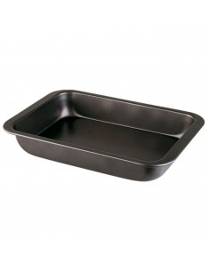 LifeStyle - Bandeja, fuente de horno antiadherente de acero inoxidable, recipiente rectangular para asar, cocinar deliciosas rec