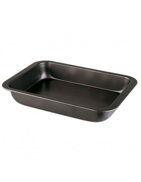 LifeStyle - Bandeja, fuente de horno antiadherente de acero inoxidable, recipiente rectangular para asar, cocinar deliciosas rec