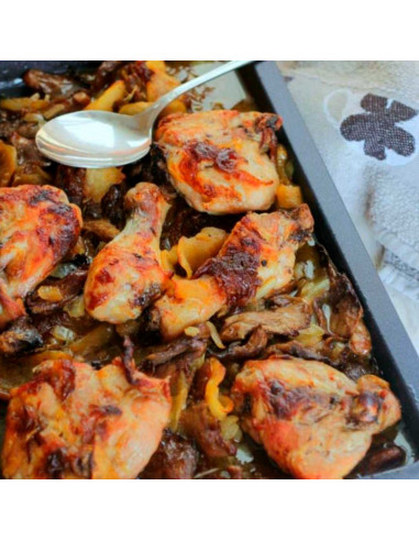 LifeStyle - Bandeja, fuente de horno antiadherente de acero inoxidable, recipiente rectangular para asar, cocinar deliciosas rec