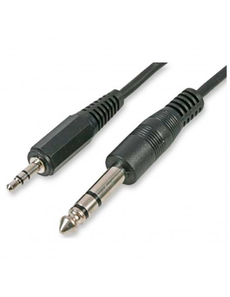 Cable de audio estéreo, jack 3,5 mm a 6,35 mm, macho a macho para guitarras, amplificadores, mesas de mezclas, home cinema, móvi