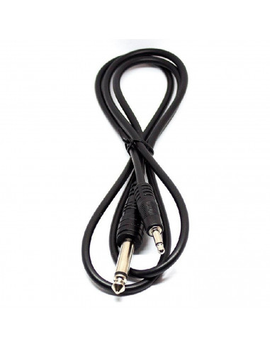 Cable de audio estéreo, jack 3,5 mm a 6,35 mm, macho a macho para guitarras, amplificadores, mesas de mezclas, home cinema, móvi