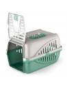 Tradineur - Transportín para mascotas portátil y transpirable, porta perros y gatos de plástico desmontable con asa, viajes (30