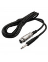 Cable de audio estéreo, conector jack TRS macho de 6,35 mm a XLR macho para micrófonos, altavoces, dj, mesas de mezclas, consola