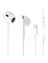 Auriculares hifi estéreo con micrófono y cable de 1,2 m, cascos con conector lightning, teclas de control de volumen, escuchar m