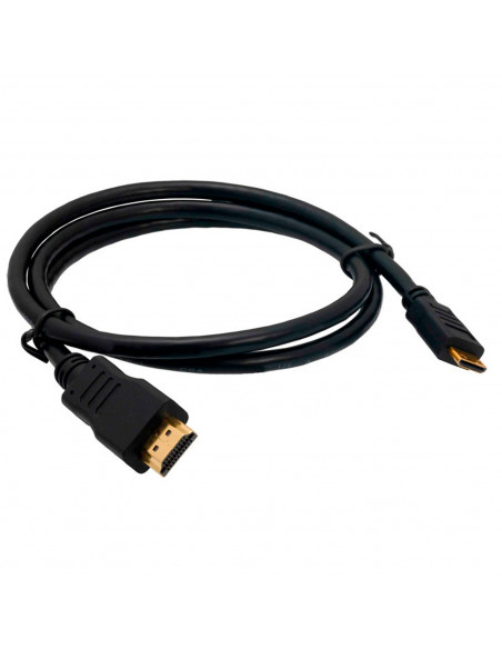 Cable micro HDMI a HDMI, alta velocidad y calidad de imagen para conectar tablets o cámaras a televisiones, proyectores (Negro,