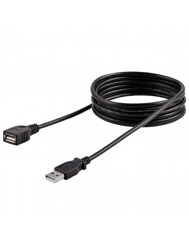 Cable alargador USB, hembra a macho, extensión, alta velocidad, impresora, ratón, teclado, pendrive, mando de consola, disco ext