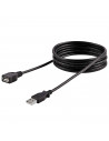 Cable alargador USB, hembra a macho, extensión, alta velocidad, impresora, ratón, teclado, pendrive, mando de consola, disco ext