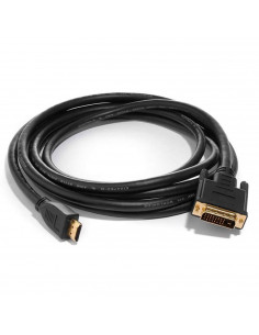 Cable HDMI a VGA, macho a macho, para pc, ordenador, pórtatil, monitor, proyector, tv, consola (Negro, 1,5 m)