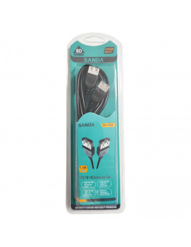 Cable USB alargador, hembra a hembra, extensión, alta velocidad, impresora, ratón, teclado, pendrive, mando de consola, disco ex