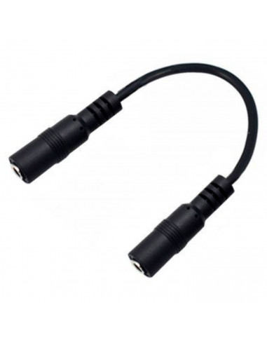 Tradineur - Cable de audio jack con doble entrada - Jack 3,5 mm - Longitud de 13 centímetros - Ideal para compartir su música, p