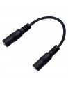 Tradineur - Cable de audio jack con doble entrada - Jack 3,5 mm - Longitud de 13 centímetros - Ideal para compartir su música, p