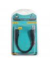 Tradineur - Cable de audio jack con doble entrada - Jack 3,5 mm - Longitud de 13 centímetros - Ideal para compartir su música, p