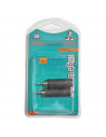 Pack de 2 adaptadores de audio, mini jack macho de 3,5 mm a jack hembra de 6,35 mm para guitarras, amplificadores, mesas de mezc