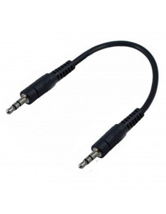 Tradineur - Cable de audio jack con doble salida - Jack 3,5 mm - Longitud de 13 centímetros - Ideal para compartir su música, pe