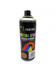 Montoro - Bote de pintura en spray M309 Oro Brillo 200 ml. Válido para multitud de materiales de interior y exterior