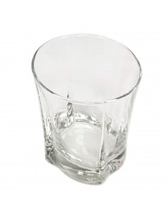 Tradineur - Pack de 6 vasos de 280 ml, modelo Truva, cristal translúcido, presentación única. Juego 6 vasos 9 cm aptos para lava