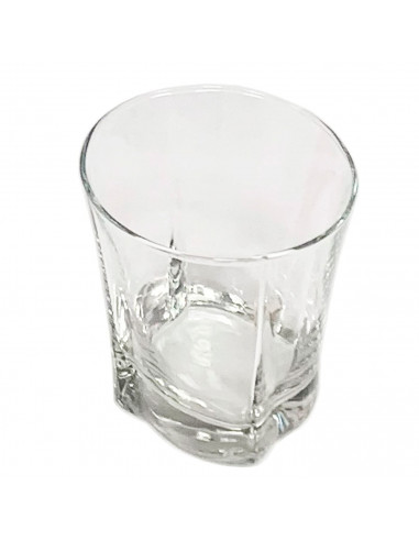 Tradineur - Pack de 6 vasos de 280 ml, modelo Truva, cristal translúcido, presentación única. Juego 6 vasos 9 cm aptos para lava