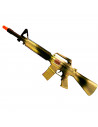 Tradineur - Metralleta, fusil de asalto de juguete con sonido por fricción 51 x 14 x 4,5 cm, complemento para disfraz de soldado