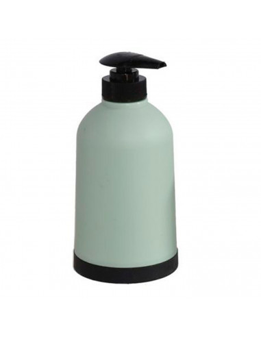 Set de baño clásico con dispensador de jabón, vaso y jabonera. dispensador de 3 x 8 x 14 cm, color verde