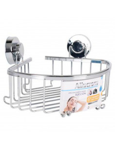 Estantería baño estantería esquinera ducha aluminio 8 x 27 x 22 cm. Estante esquina de ducha para colgar pared, organizador duch