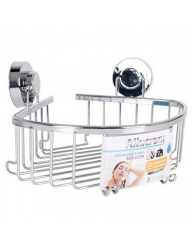 Estantería baño estantería esquinera ducha aluminio 8 x 27 x 22 cm. Estante esquina de ducha para colgar pared, organizador duch