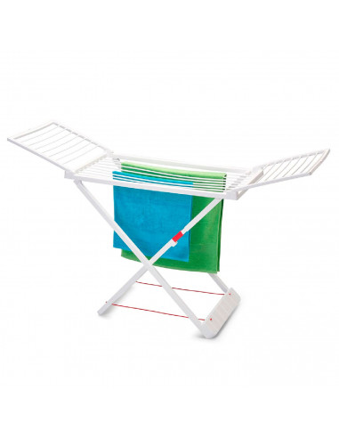 Tradineur - Tendedero Plegable 100% de Resina, 20 Metros de Espacio de tendido. Fabricado en España, válido para Interior y Exte