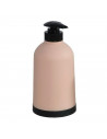 Set de baño clásico con dispensador de jabón, vaso y jabonera. dispensador de 14 x 8 x 8cm, color rosa