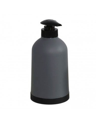 Set de baño clásico con dispensador de jabón, vaso y jabonera. dispensador de 14cm x 8cm x 8cm, color negro