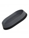 Set de baño clásico con dispensador de jabón, vaso y jabonera. dispensador de 14cm x 8cm x 8cm, color negro