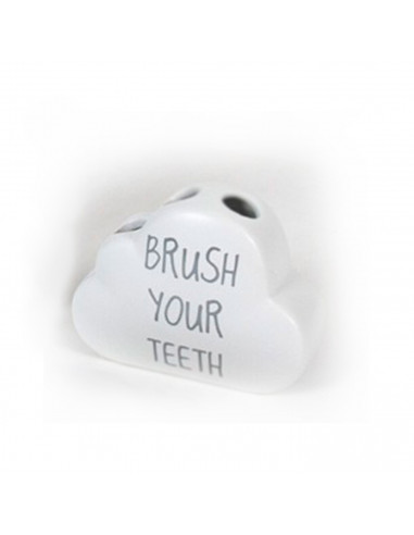 Set de baño de cerámica con dispensador de jabón, vaso, jabonera y portacepillos. dispensador de 15 x 12 x 4 cm, color blanco
