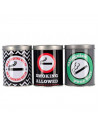 Cenicero de metal, bote, tarro, recipiente metálico para cenizas de cigarrillos, hogar, hostelerías, oficina, coche, 10 x 8 x 8