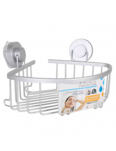 Estantería baño estantería esquinera ducha aluminio 8 x 27 x 22 cm. Estante esquina de ducha para colgar pared, organizador duch