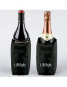 Tradineur - Enfriador de botellas de 7 a 9 cm de diámetro, plástico y gel, funda frío impermeable para vino, cava, champán, reut