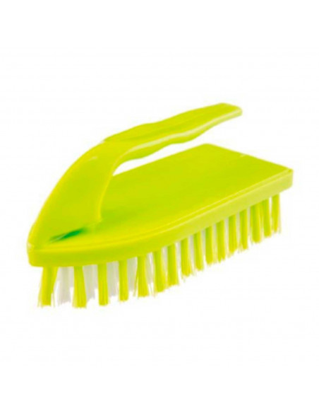 Cepillo de plástico para limpieza para ropa con asa ergonómica, limpia polvo o pelos de mascota, 7 x 14,5 x 6 cm, color surtido