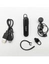 Kooltech - Auricular inalámbrico con bluetooth, manos libres con micrófono, sonido estéreo, control de voz, LED, batería larga d